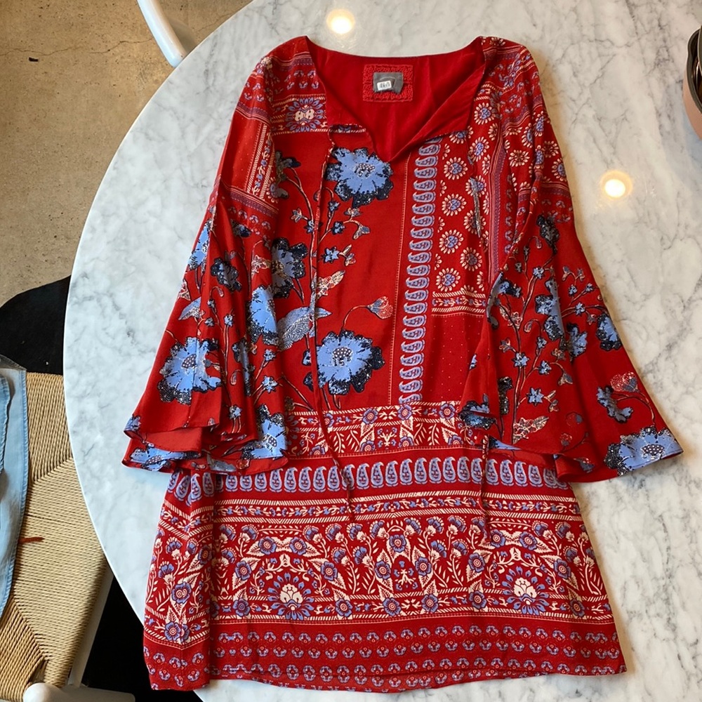 Silk floral dress size 2